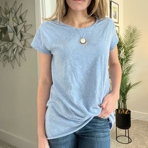 UMGEE Light Blue Cross Detailed Blouse